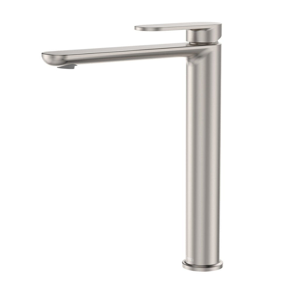 Fienza 234107BN-LF Empire Slim Tall Basin Mixer, Cold Start, Lead Free, Brushed Nickel