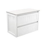 Fienza 90T-C 900mm Hampton Wall Hung Cabinet, Satin White, Cabinet Only