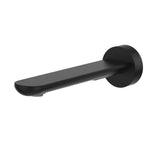 Fienza 234115B-2-LF Empire Slim Wall Basin/Bath Outlet, 180mm, Round Plate, Lead Free, Matte Black