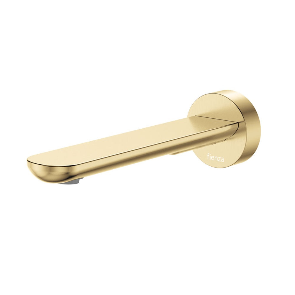 Fienza 234115UB-2-LF Empire Slim Wall Basin/Bath Outlet, 180mm, Round Plate, Lead Free, Urban Brass