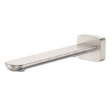 Fienza 234116BN-LF Empire Slim Wall Basin/Bath Outlet, 220mm, Square Plate, Lead Free, Brushed Nickel