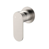 Fienza 234101BN-2-LF Empire Slim Wall Mixer, Round Plate, Lead Free, Brushed Nickel