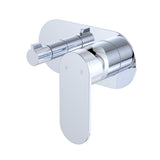 Fienza 234112-LF Empire Slim Wall Diverter Mixer, Large Oval Plate, Horizontal, Lead Free, Chrome