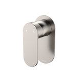 Fienza 234101BN-LF Empire Slim Wall Mixer, Oval Plate, Lead Free, Brushed Nickel