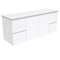 Fienza 150F 1500mm Fingerpull Wall Hung Cabinet, Gloss White, Cabinet Only - Special Order