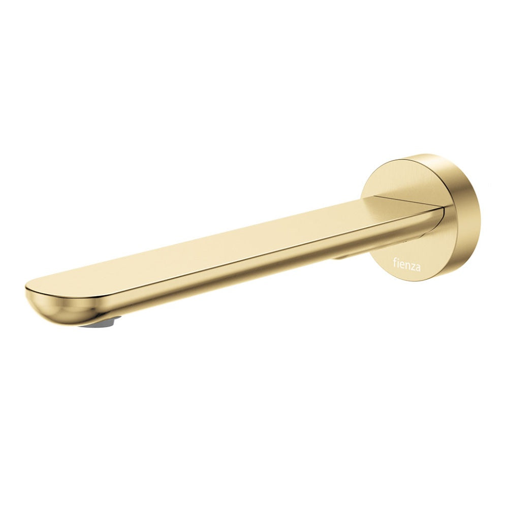 Fienza 234116UB-2-LF Empire Slim Wall Bath/Basin Outlet, 220mm, Round Plate, Lead Free, Urban Brass