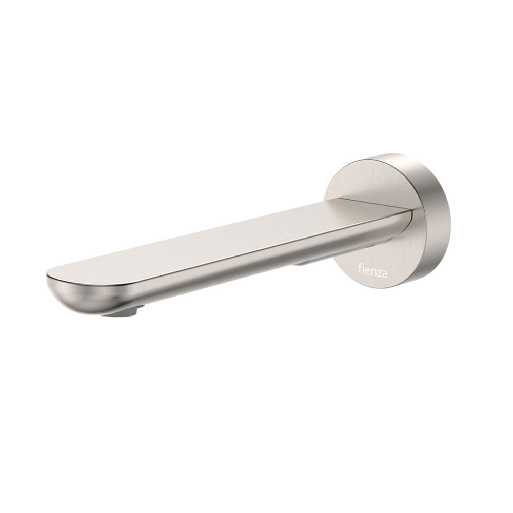 Fienza 234115BN-2-LF Empire Slim Wall Basin/Bath Outlet, 180mm, Round Plate, Lead Free, Brushed Nickel