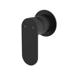 Fienza 234101B-2-LF Empire Slim Wall Mixer, Round Plate, Lead Free, Matte Black