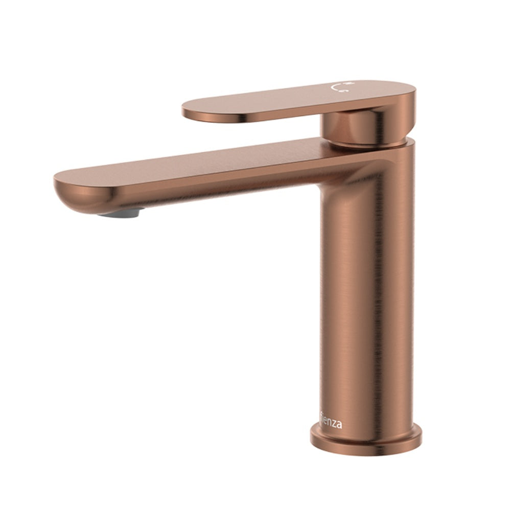 Fienza 234103CO-LF Empire Slim Basin Mixer, Cold Start, Lead Free, Brushed Copper
