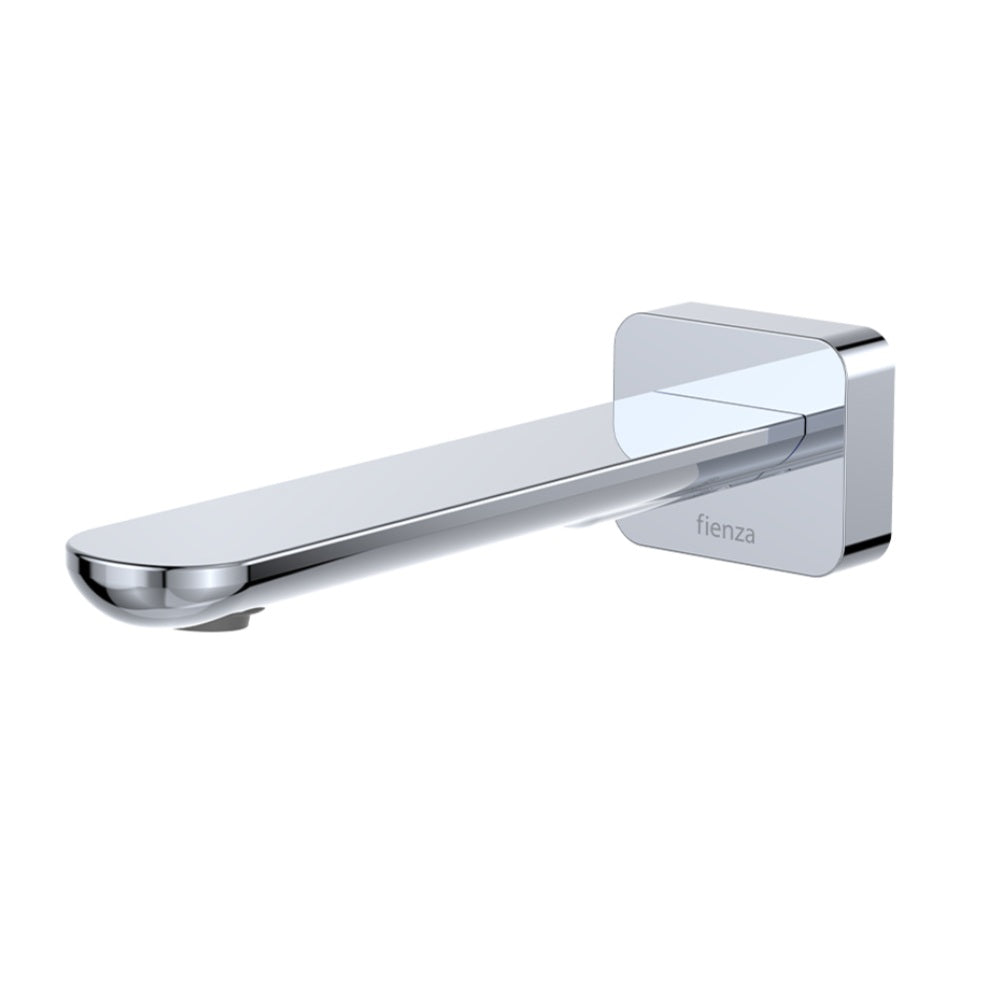 Fienza 234115-LF Empire Slim Wall Basin/Bath Outlet, 180mm, Square Plate, Lead Free, Chrome