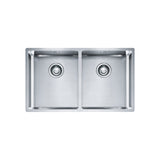 Franke Bolero Double Bowl Sink, Stainless Steel BOX220-36