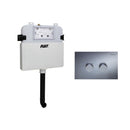 R&T G30035 Pneumatic In-Wall Cistern for Wall-Faced Pans, Chrome Buttons - Special Order