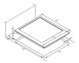Di Lusso GC604MSFE 60cm 4 Burner Gas Cooktop, Enamel Trivets