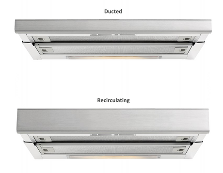 Baumatic Geh6017 60Cm Slideout Rangehood Recirculating Rangehoods