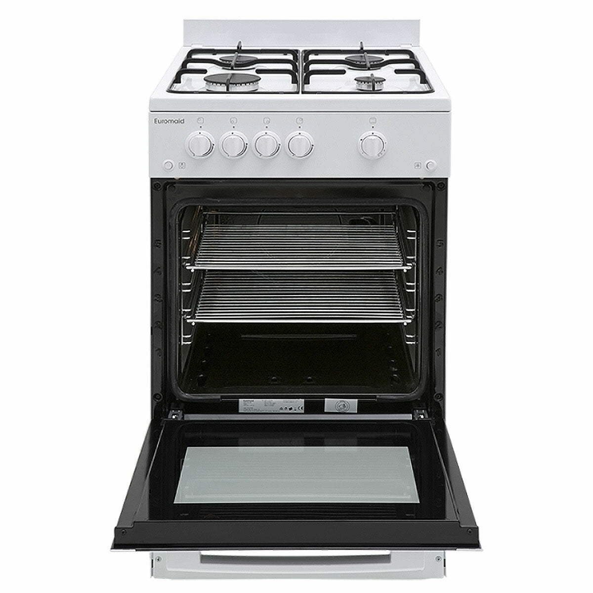 Euromaid GGFW50 50cm LPG Bottle Gas Stove, White - Seconds Discount