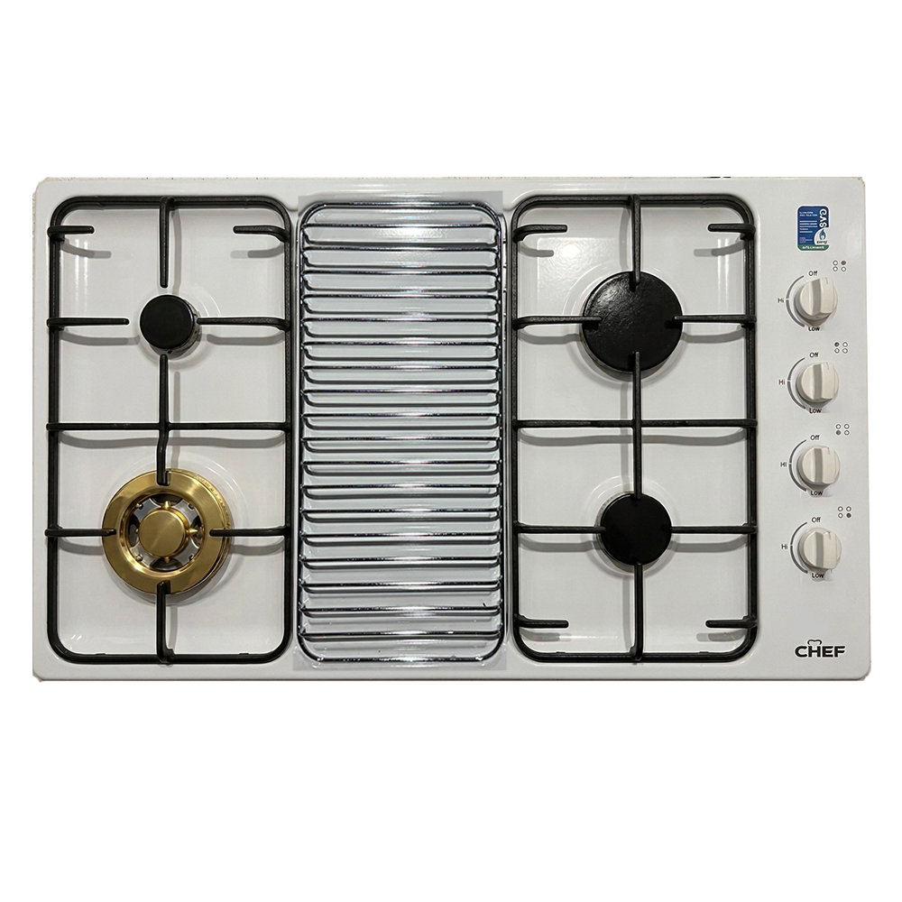 Chef CHS912WNG 90cm Gas Cooktop - Built in Australia