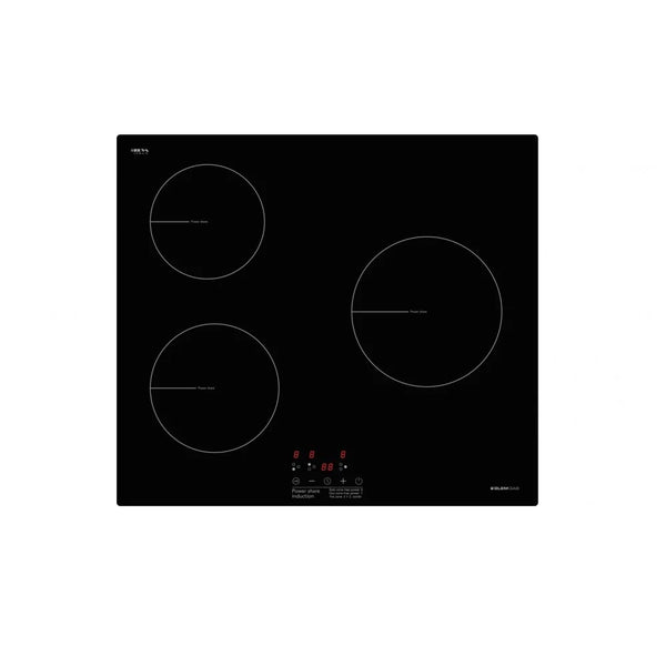 Glem GLINDPS 60cm 3 Zone Induction Cooktop + Power Share, 10amp Plug Connection