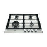 Whirlpool GMWL628IXLAUS 60cm 4 Burner Gas Cooktop In Stainless Steel