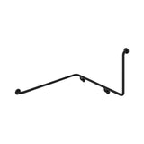 Fienza GRAB60103111LMB 90° Accessible Left-Hand Wrap Around Grab Rail, Matte Black