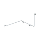 Fienza GRAB60103111L 90° Accessible Left-Hand Wrap Around Grab Rail, Stainless Steel