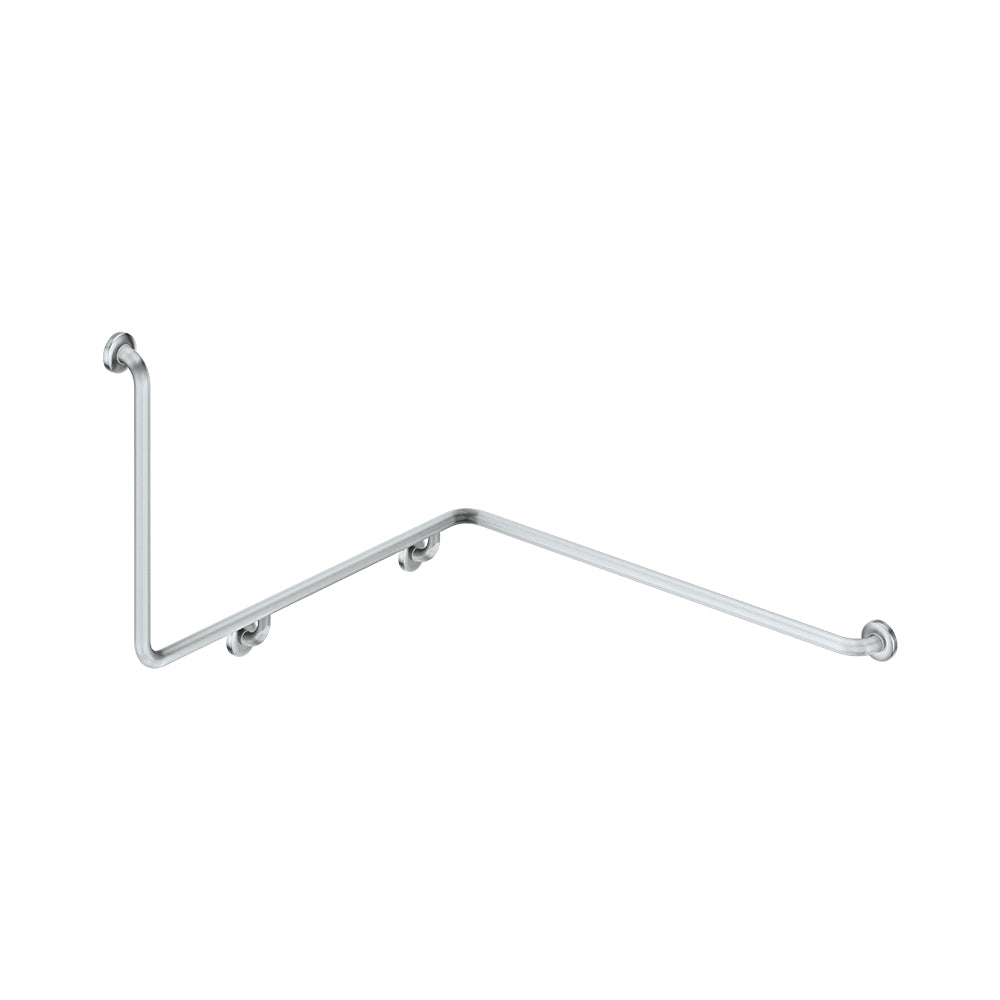 Fienza GRAB60103111R 90° Accessible Right-Hand Wrap Around Grab Rail, Stainless Steel