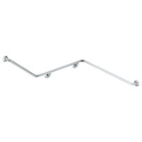 Fienza GRAB7094111R 140° Accessible Right-Hand Grab Rail, Stainless Steel