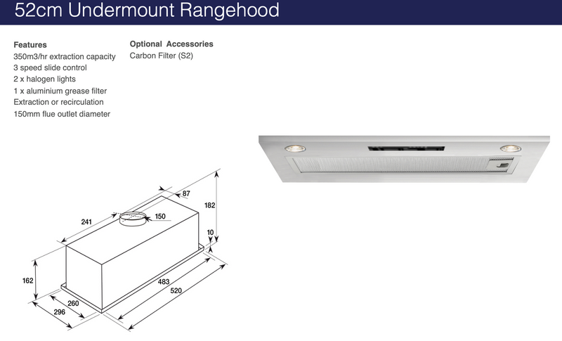 Baumatic Solari Oven and Gas Cooktop with Undermount Rangehood Pack 3