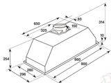 Baumatic Guh90 90Cm Undermount Rangehood - Ex Display Rangehoods