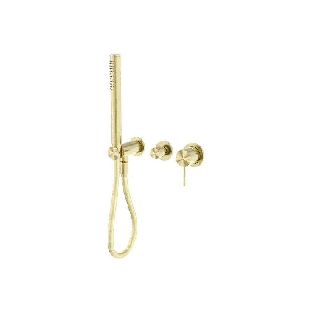 Nero Mecca Shower Mixer Diverter System Separate Back Plate Brushed Gold NR221912FBG