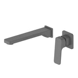 Greens Swept Wall Basin Mixer, PVD Gunmetal, 18602529