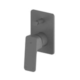 Greens Swept Diverter Shower Mixer, PVD Gunmetal, 18603599