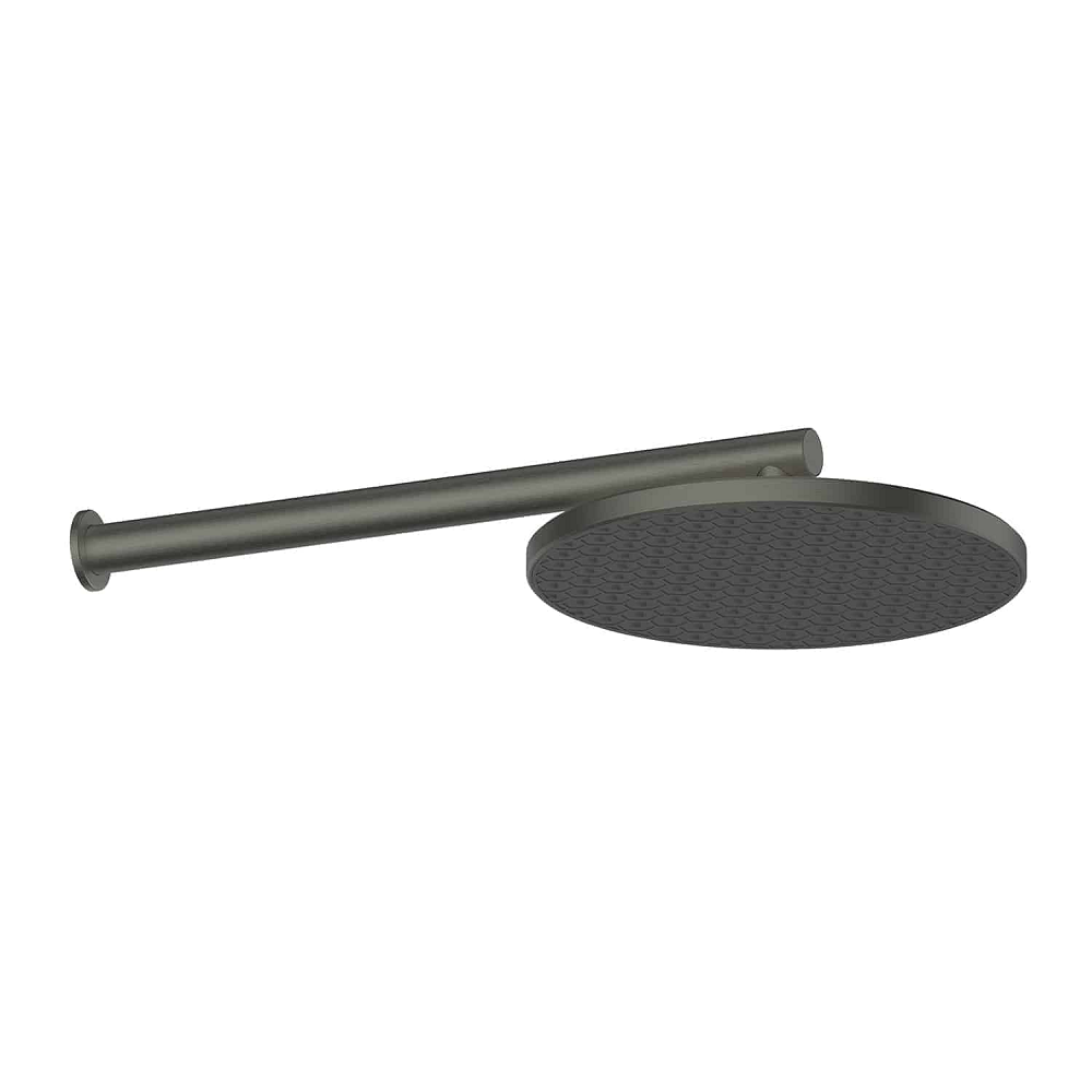 Greens Glide Rainboost Wall Shower, PVD Gunmetal, 57300GM