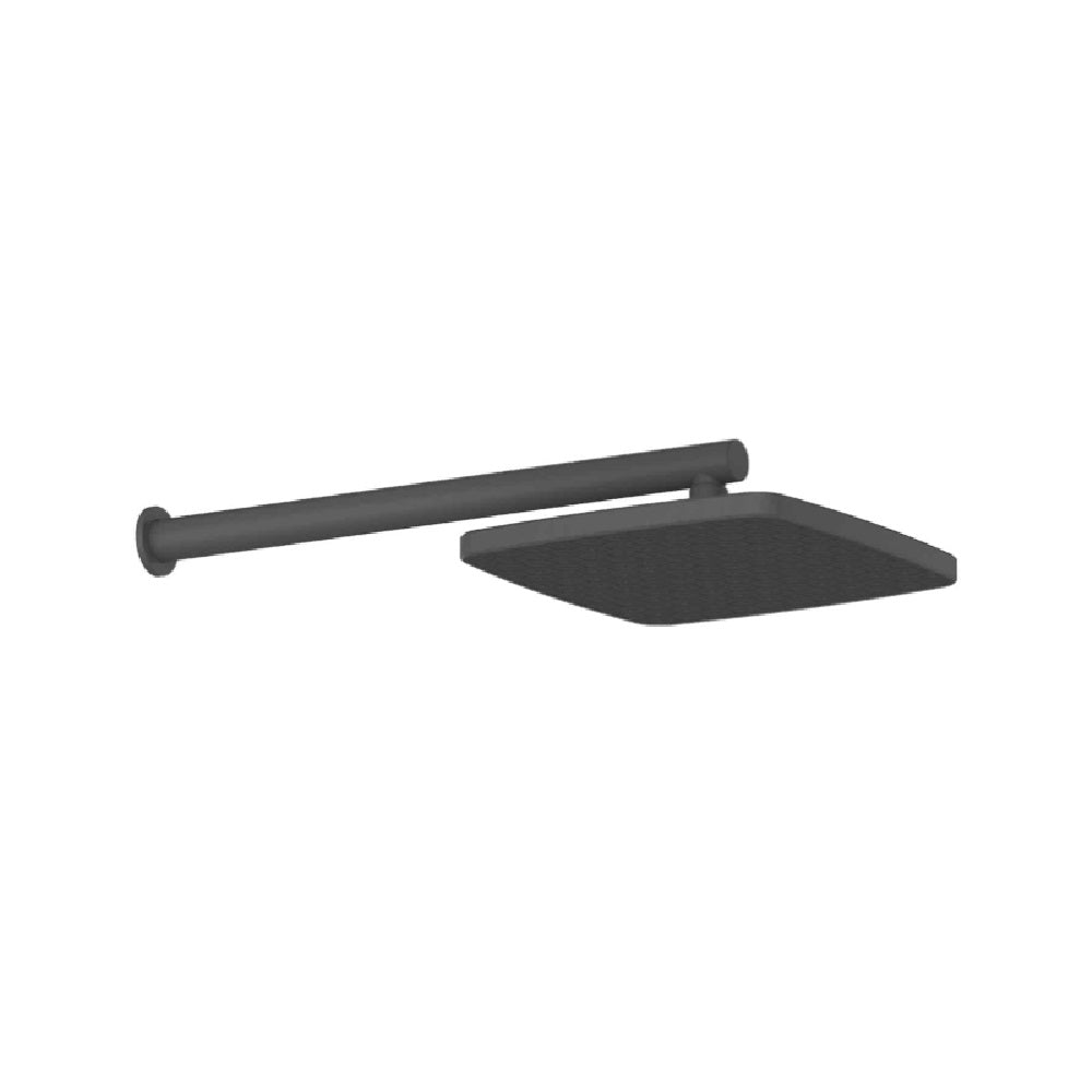 Greens Glide Syntra Rainboost Wall Shower, PVD Gunmetal, 67300GM
