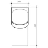 Caroma H2ZERO Cube Waterless Urinal