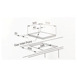 Technika H320Sxffpro Two Burner Stainless Steel Gas Cooktop