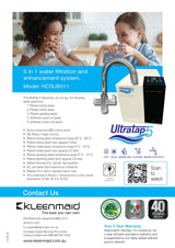 Kleenmaid HCSUB511-C Ultratap 5 Water Filtration & Enhancement System, Filtered Boiling, Filtered Chilled, Sparkling Mixer Tap