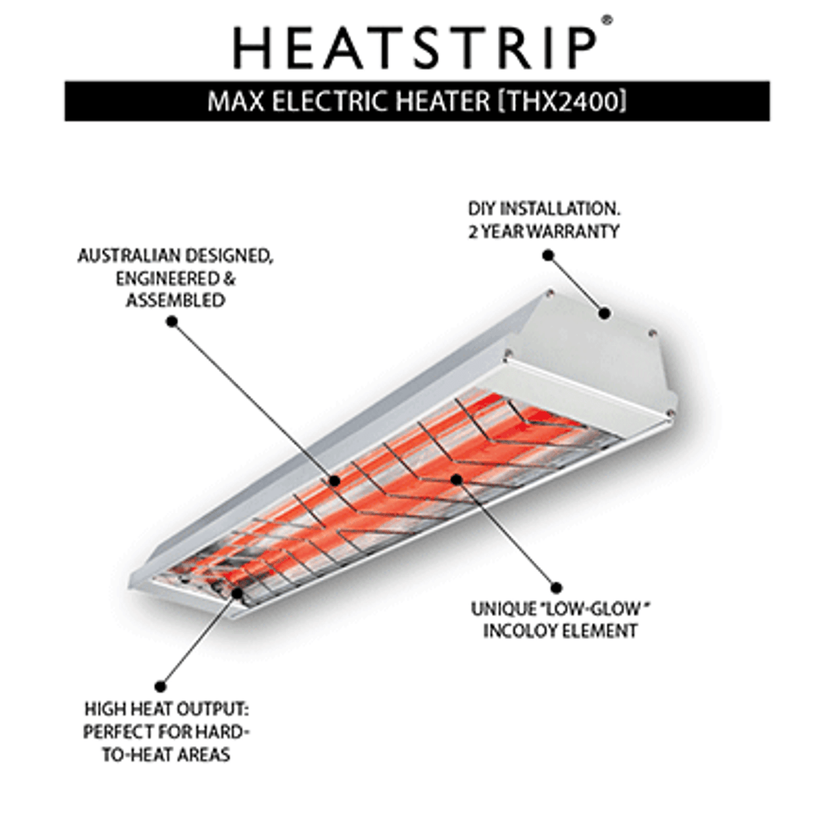 Heatstrip THX2400 Max Outdoor Electric Heater