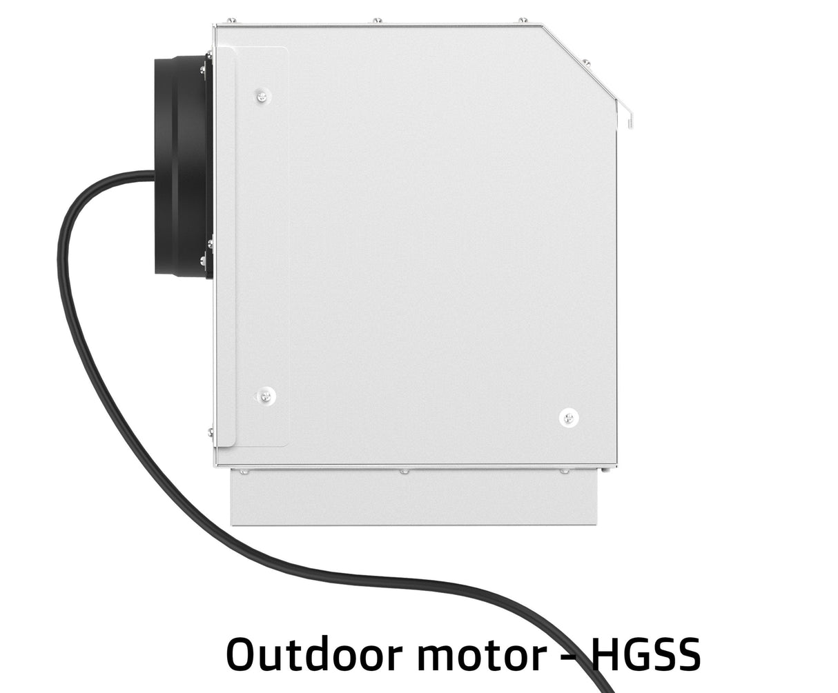 Q SERIES CH624SL-EXTHGIX 90cm Silent Canopy Rangehood, Indoor Motor