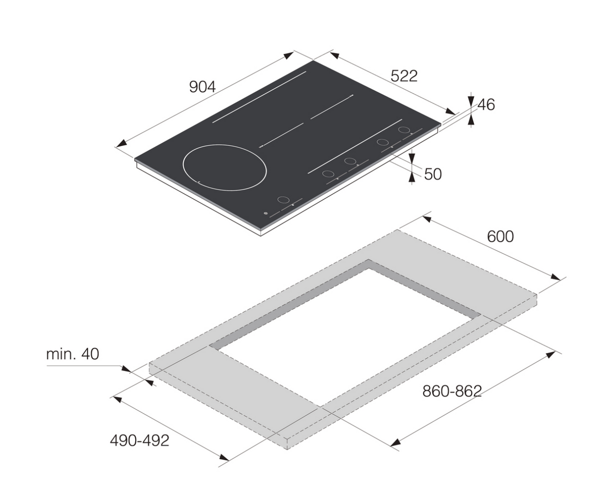 ASKO HID925MC Celsius Cooking 90cm Induction Cooktop - ASKO Seconds Discount