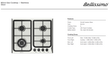 Technika HTB64GWS 4 Burner Stainless Steel Gas Cooktop