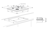 Technika HTB64GWS 4 Burner Stainless Steel Gas Cooktop