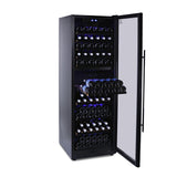 Husky Riserva 450L Dual Zone Freestanding Wine Fridge in Matt Black HUSWS168DMBZY