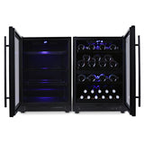 Husky Riserva 154L Dual Zone Wine Fridge in Matt Black HUSWS54DMBZY