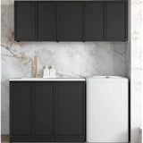 Otti LA-1715B-BOHB-NCA Hampshire Laundry Kit 1715B Black / Natural Carrara Marble Top