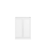 Otti LA-1300-BOHW-MW Hampshire Laundry Cabinet, 1300mm, White / Matte White Top