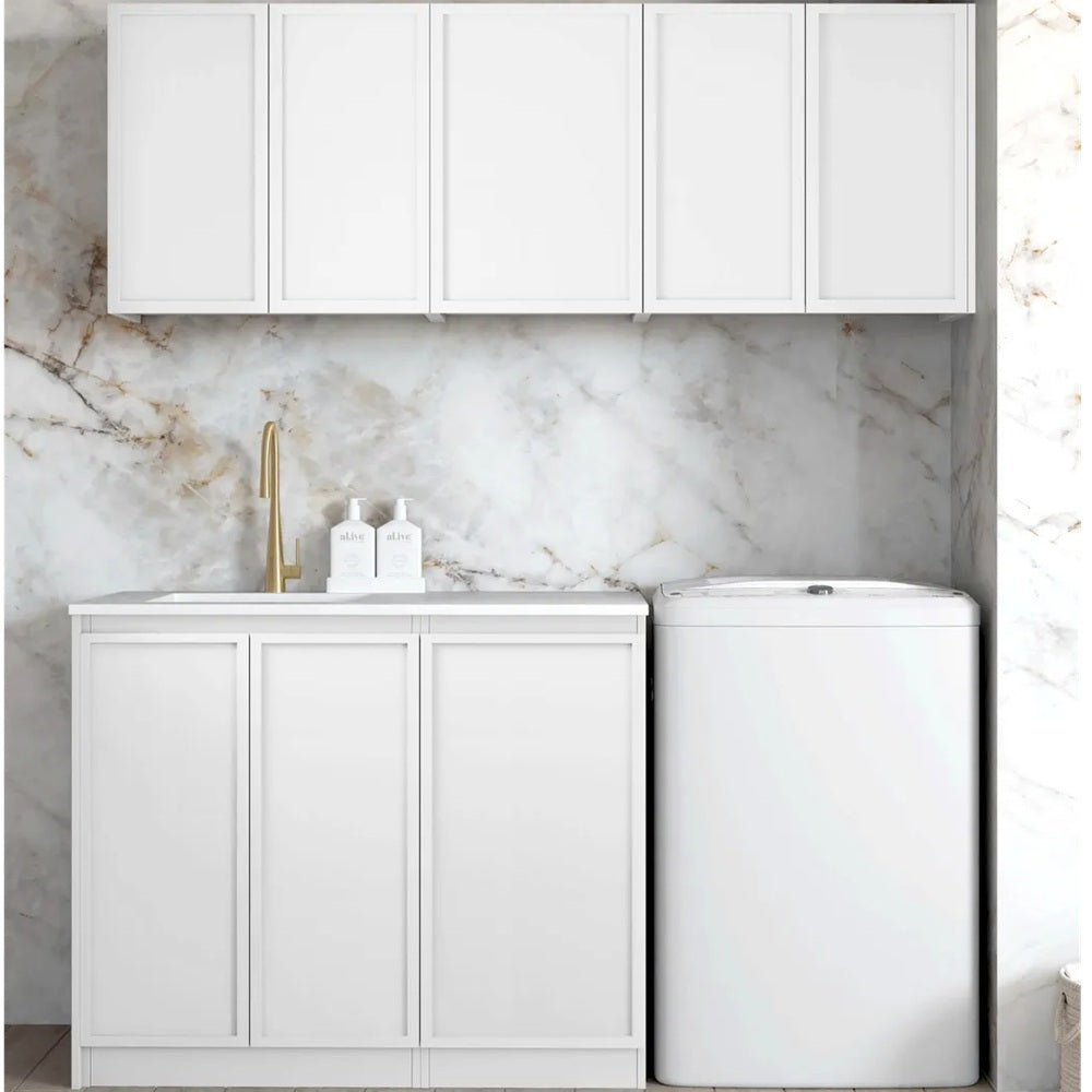 Otti LA-1715B-BOHW-PW Hampshire Laundry Kit 1715B White / Pure White Top
