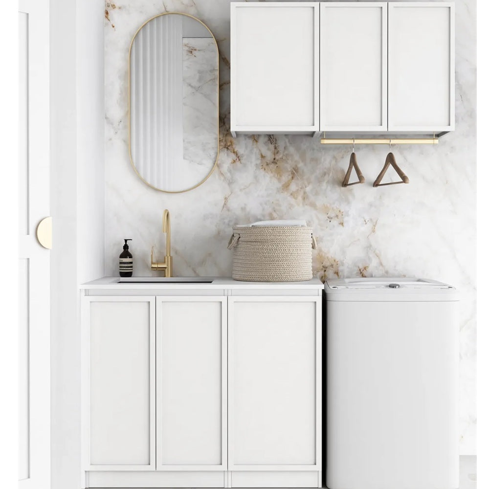 Otti LA-1715A-BOHW-MW Hampshire Laundry Kit 1715A White / Matte White Top