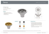 Fienza A3SS Hana Round Basket Waste