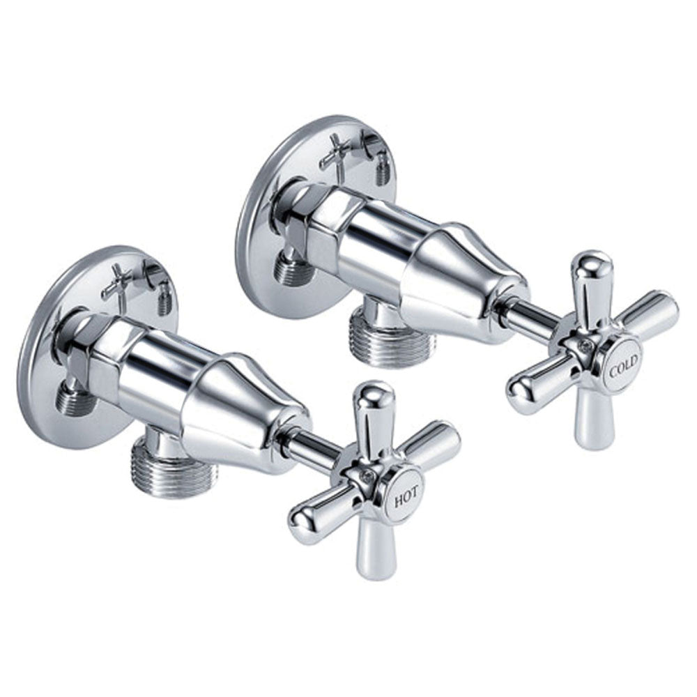 Fienza Houston Washing Machine Assemblies - Chrome Washing Machine Stops