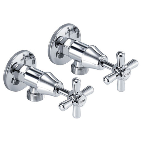 Fienza Houston Washing Machine Assemblies - Chrome Washing Machine Stops